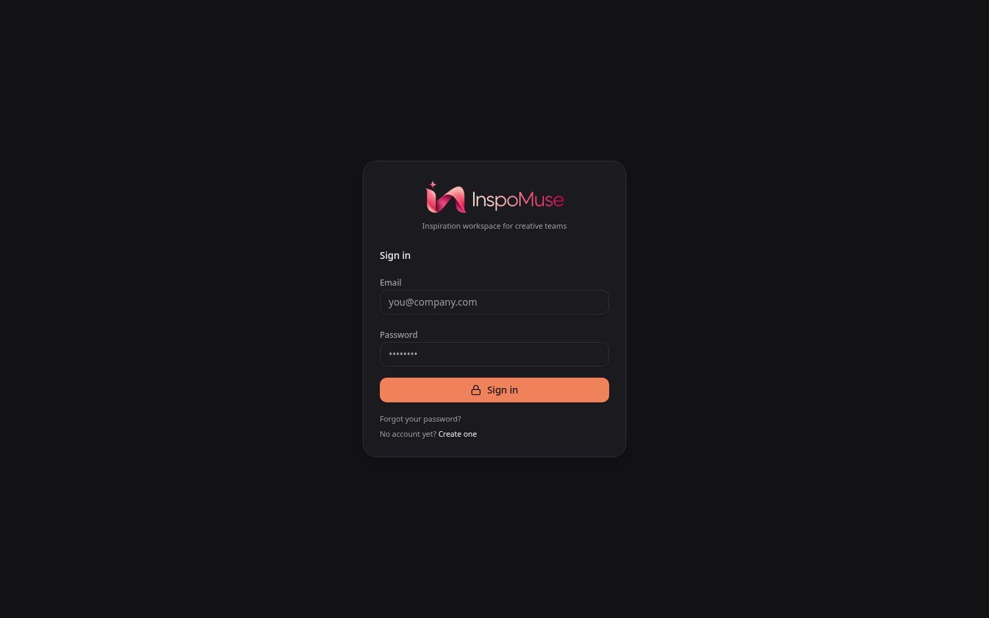 InspoMuse product screenshot